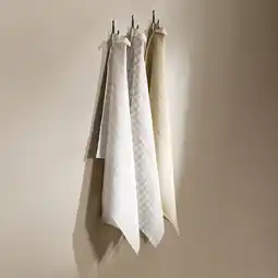 Wehkamp NOUS Living theedoek zand (50x70 cm) (set van 3) aanbieding