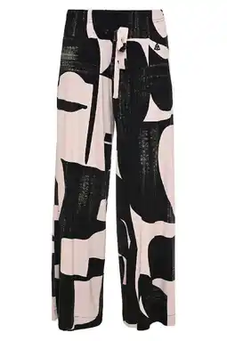 Wehkamp Maicazz & Zizo viscose high waist loose fit broek met grafisch - zwart aanbieding