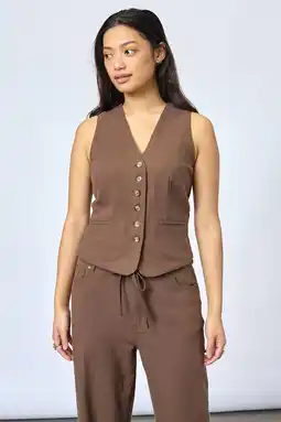 Wehkamp SisterS Point gilet bruin aanbieding