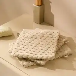 Wehkamp NOUS Living washand zand (set van 3) (15x21 cm) aanbieding