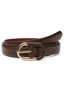 Wehkamp VERO MODA leren riem VMCARLY donkerbruin aanbieding