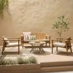 Wehkamp Studio LIVIT loungeset Balok teak aanbieding