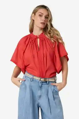 Wehkamp IBANA top rood broderie aanbieding
