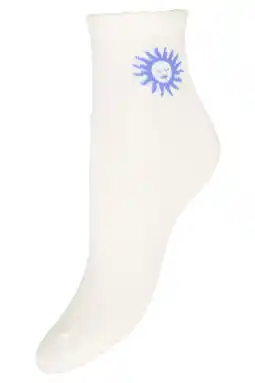 Wehkamp ICHI sokken IACILLE wit/blauw aanbieding