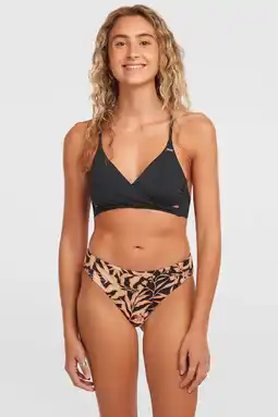 Wehkamp O'Neill brazilian bikinibroekje Maoi zwart/lichtroze aanbieding
