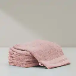 Wehkamp W washand basic roze (set van 6) (15x20 cm) aanbieding