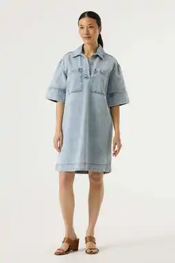 Wehkamp Garcia denim spijkerjurk light blue denim aanbieding