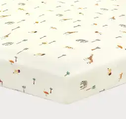 Wehkamp NOUS Kids katoenen hoeslaken wieg (80x40cm) - ecru aanbieding