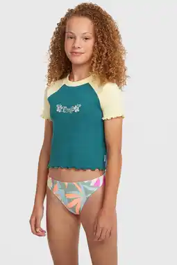 Wehkamp O'Neill T-shirt donkergroen rib gebreid aanbieding
