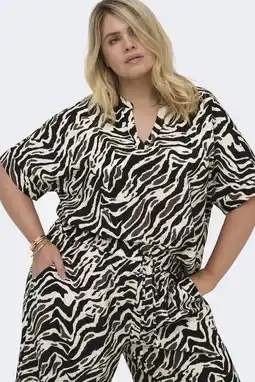 Wehkamp ONLY CARMAKOMA T-shirt zwart aanbieding