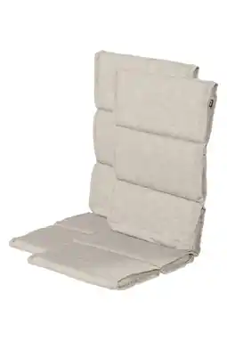 Wehkamp Hartman tuinkussen hoge rug Bahama - Silver (123x50x5 cm) (set van 2) aanbieding
