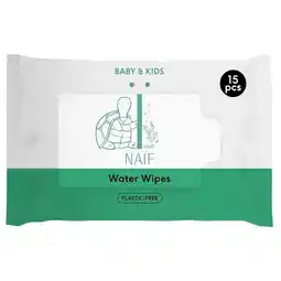 Trekpleister Naïf Water Wipes Billendoekjes aanbieding