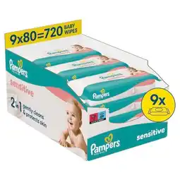 Trekpleister Pampers Sensitive Babydoekjes aanbieding