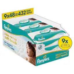 Trekpleister Pampers Aqua Soft Touch Babydoekjes aanbieding