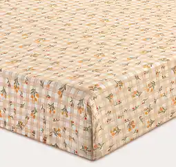 Wehkamp NOUS Kids katoenen baby hoeslaken wieg 80 x 40 cm - oranje aanbieding