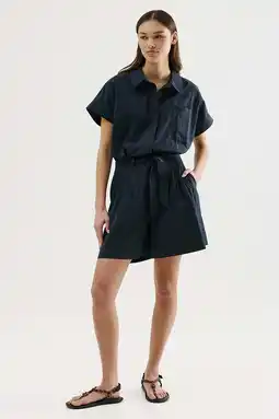 Wehkamp CKS jumpsuit donkerblauw aanbieding