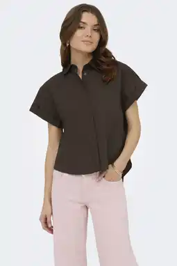 Wehkamp ONLY T-shirt - bruin aanbieding