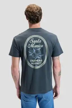 Wehkamp Lee regular T-shirt met backprint zwart aanbieding