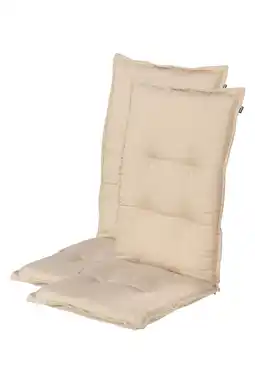 Wehkamp Hartman tuinkussen hoge rug Bahama - Beige (123x50x10 cm) (set van 2) aanbieding