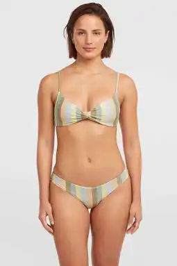 Wehkamp O'Neill voorgevormde bikini set Malibu Matira groen/lichtblauw/geel aanbieding