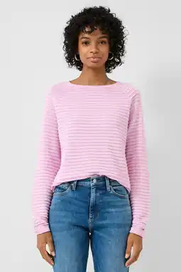 Wehkamp QS pullover lichtroze aanbieding