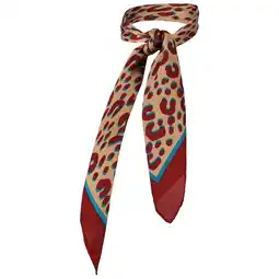 Wehkamp Sarlini bandana met panterprint donkerrood aanbieding
