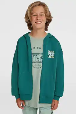 Wehkamp O'Neill sweatvest met backprint donkergroen aanbieding