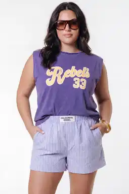 Wehkamp Colourful Rebel Curve top Plus Size met print - paars aanbieding