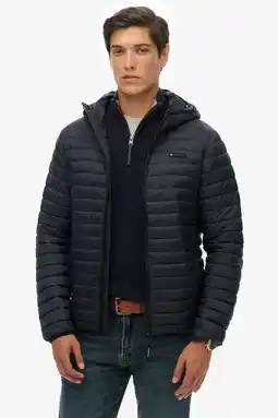 Wehkamp Superdry zomerjas donkerblauw aanbieding