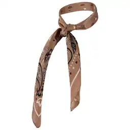 Wehkamp Sarlini sjaaltje met paisley print taupe aanbieding