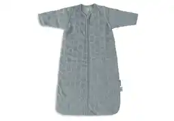 Wehkamp Jollein slaapzak met afritsbare mouw Miffy Jacquard - Sea Green aanbieding