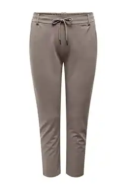 Wehkamp ONLY CARMAKOMA slim fit broek CARGOLDTRASH zand aanbieding