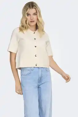 Wehkamp JDY blouse ecru gebreid aanbieding