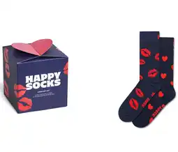 Wehkamp Happy Socks giftbox sokken Valentineâ€ s - donkerblauw (set van 2) aanbieding