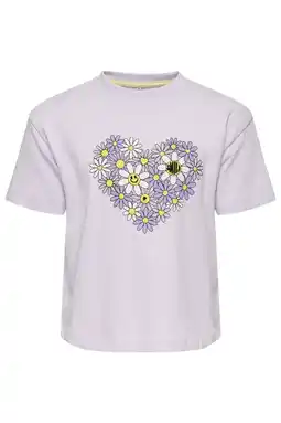 Wehkamp KIDS ONLY MINI T-shirt lila aanbieding