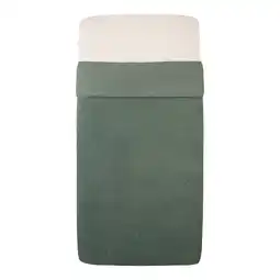 Wehkamp Witlof for kids Tuck-Inn all season wiegdeken Forest Green velvet rib aanbieding