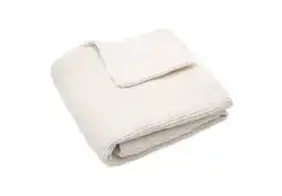 Wehkamp Jollein baby wiegdeken 75x100cm Basic Knit - Ivory/Coral fleece aanbieding