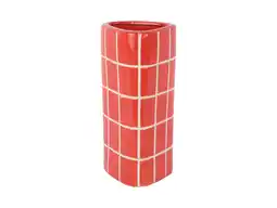 Wehkamp Present Time vaas Retro Tiles (11.5x12.6x26cm) aanbieding