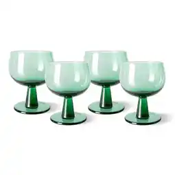 Wehkamp HKLIVING wijnglas the emeralds (set van 4) aanbieding