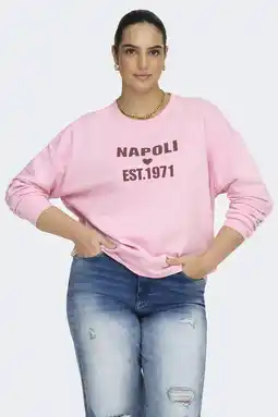 Wehkamp ONLY CARMAKOMA sweater roze aanbieding