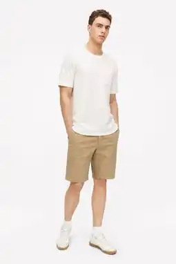 Wehkamp s.Oliver straight leg bermuda short - beige aanbieding
