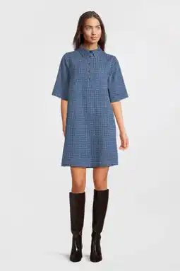 Wehkamp MSCH Copenhagen denim spijkerjurk medium blue denim aanbieding