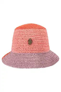 Wehkamp Kurt Geiger raffia bucket hat Eagle multi aanbieding