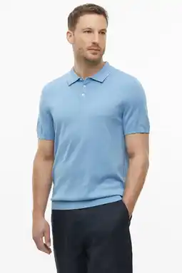 Wehkamp s.Oliver BLACK LABEL regular fit polo - blauw aanbieding