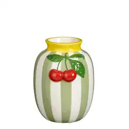 Wehkamp Mica Decorations vaas Kers - groen (13x12x15.5 cm) aanbieding