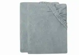 Wehkamp Jollein badstof aankleedkussenhoes - Sea Green (set van 2) aanbieding