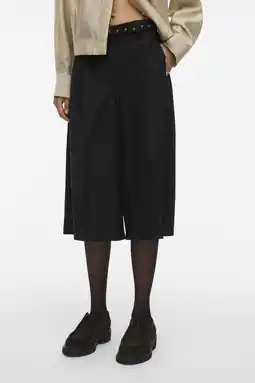 Wehkamp ROUGE EDIT wide leg highwaist jort donkerbruin aanbieding