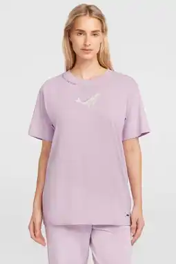 Wehkamp O'Neill T-shirt met backprint lila aanbieding