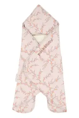 Wehkamp Puckababy Newborn The Gogo wikkeldeken 0-7 mnd teddy Rosé/blossom aanbieding