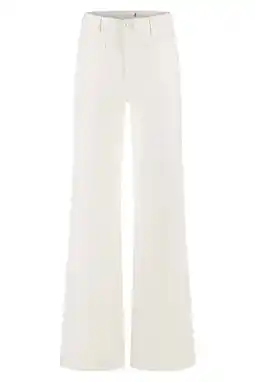 Wehkamp Florez Ana Flared Pocket flared jeans ecru aanbieding